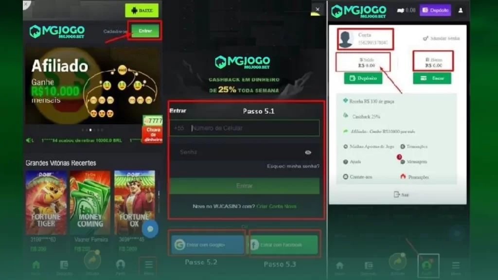 Mgjogo Login Form